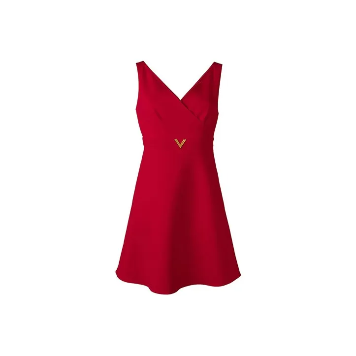 Valentino Sleeveless Dresses Women's Red-0