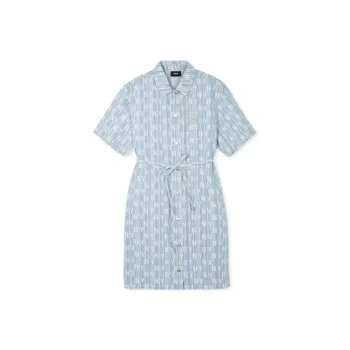 MLB Short Sleeved Dresses Women's Light Blue
