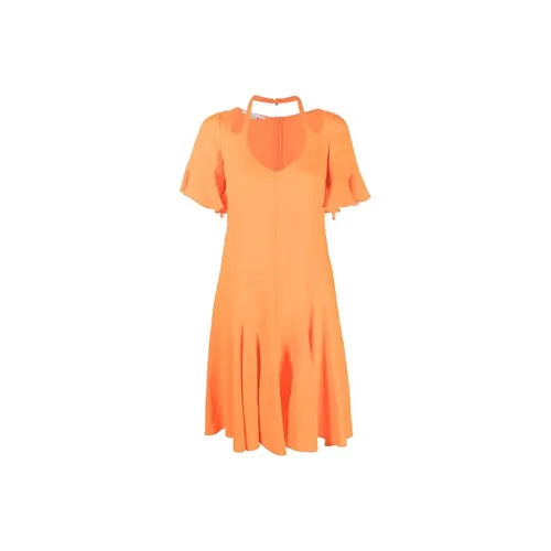 Stella McCartney Cut Out V Neck Midi Dress