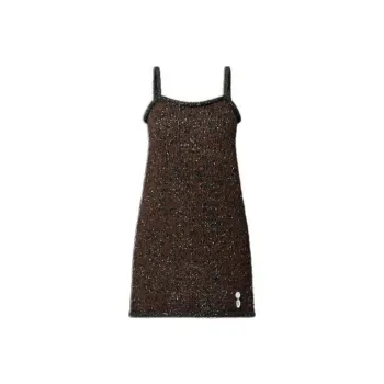 LOUIS VUITTON Glitter Knit Mini Dress
