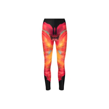 Alexander McQueen Abstract Printed High Waist Leggings