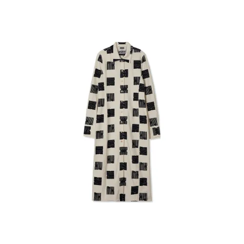 EENK Long-Sleeved Dresses Women's White