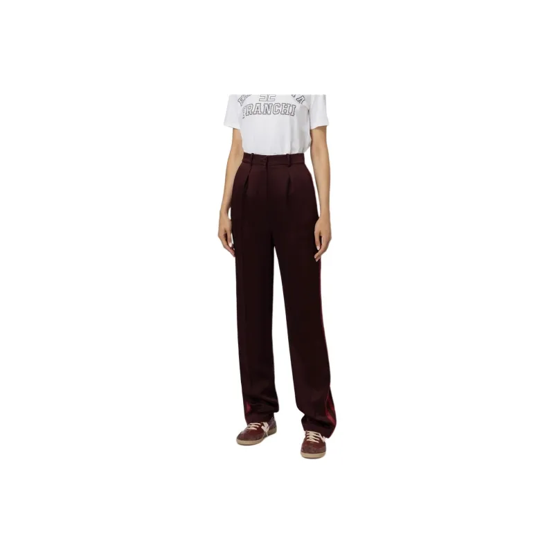 Elisabetta Franchi Straight Enver Satin Trousers-0
