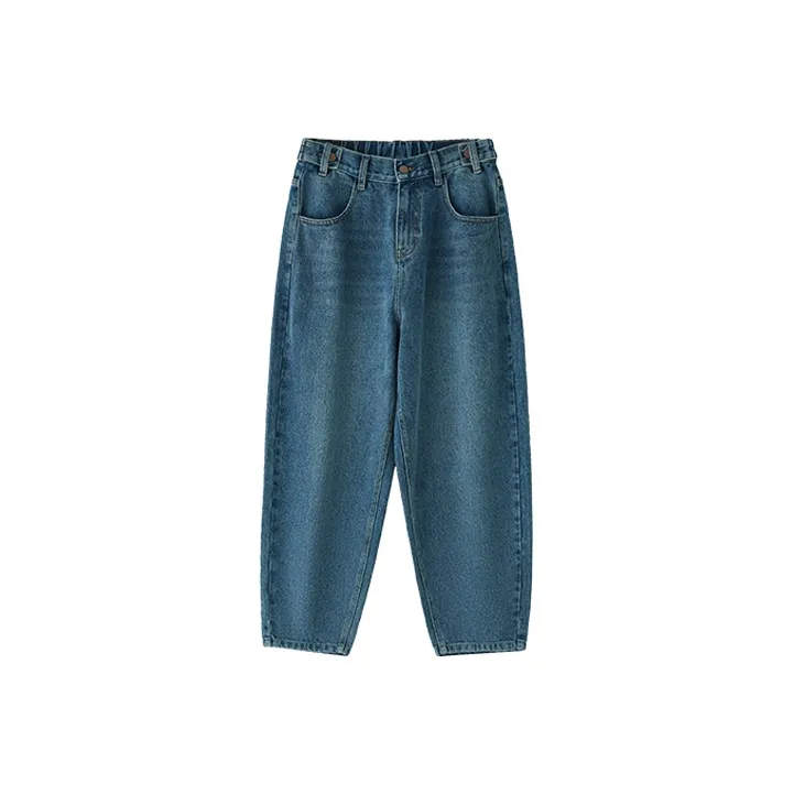 DEER AND FLYER Tapered Pants Moderate Jeans Women's Denim Blue-0