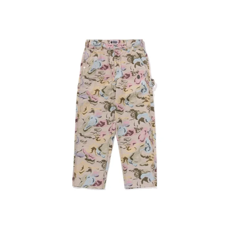 Bape Art Camo Gobelin Work Pants Blue-0