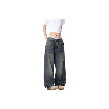 BENGEN Jeans Unisex Washed Color
