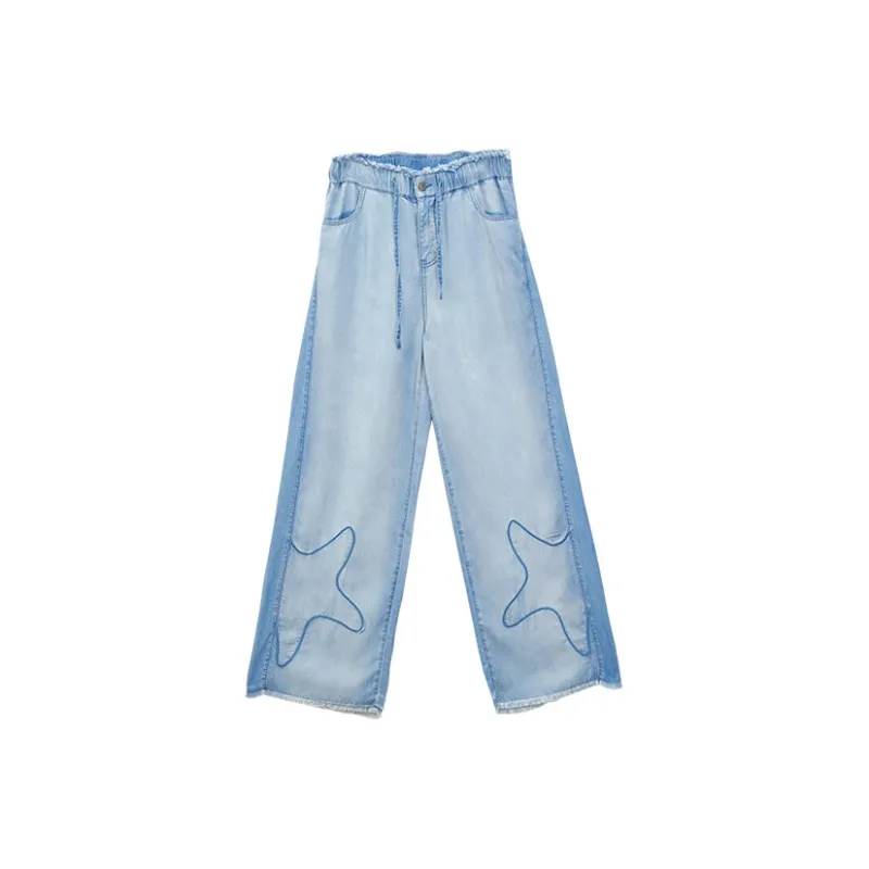 CHAU·RISING Denim Trousers Women's Blue-0