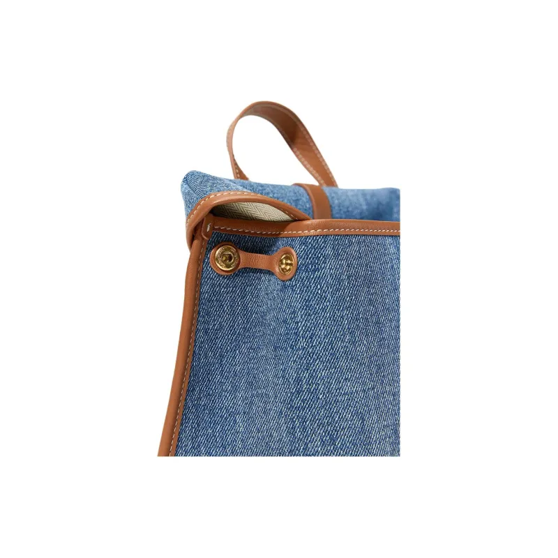 Songmont Fabric Shoulder Bag, Crossbody Bag, Handbag Trumpets Unisex Denim Blue-7