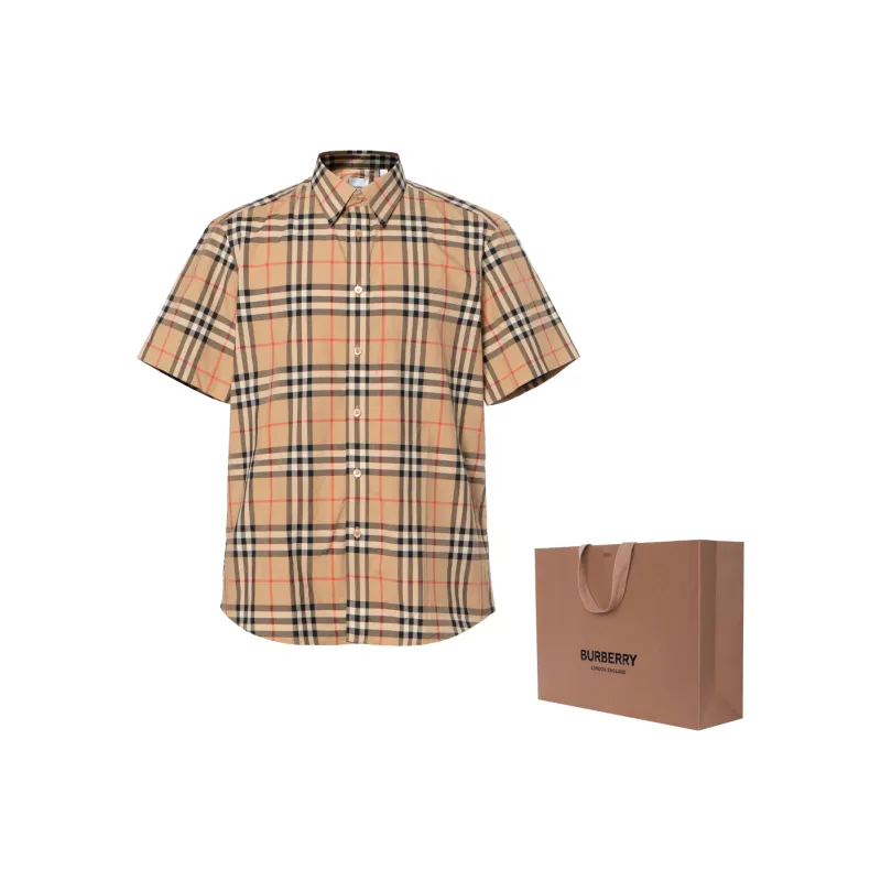 Burberry Checked Short Sleeved Shirt-9