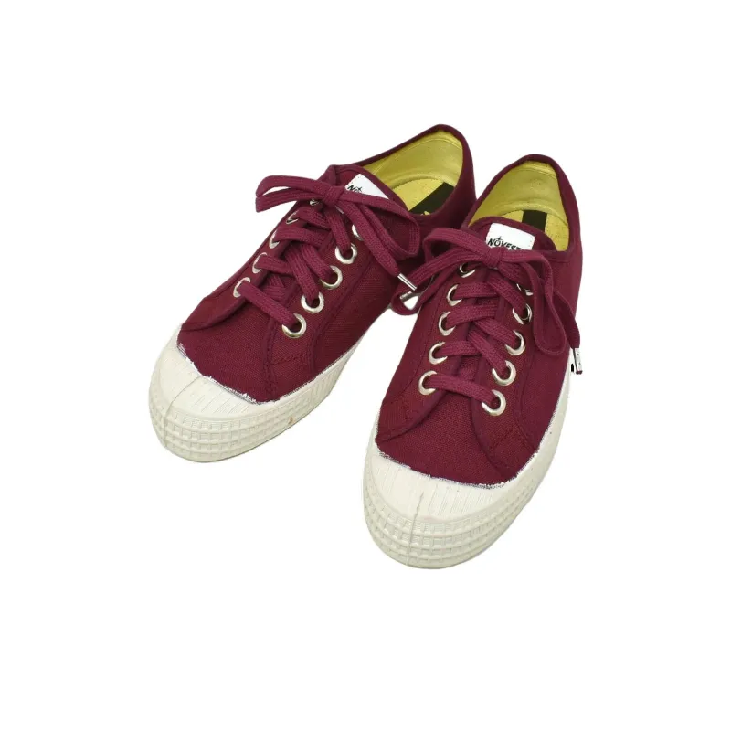 Novesta STAR MASTER Abrasion Resistant Low Top Canvas Shoes Unisex Burgundy-2