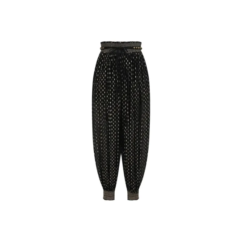 Zimmermann SS25 Casual Pants Women's Black-0