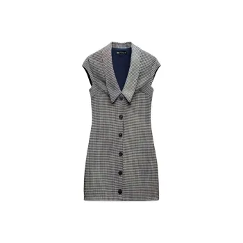 ZARA Short Sleeved Dress Women's Brown