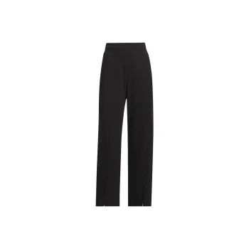 Adidas Lounge Wide Leg Knit Joggers Casual Pants Women's Black