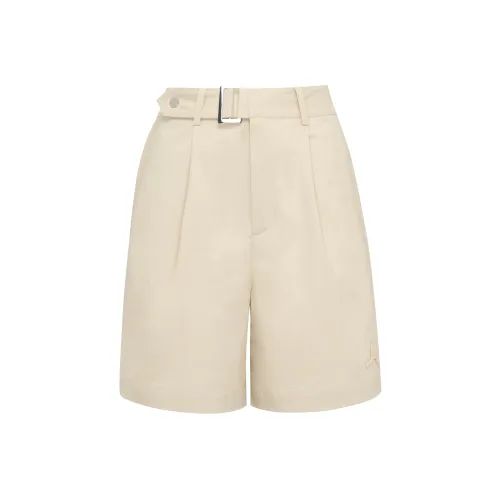 LI NING 1990 LADY L Series Casual Shorts Women's Light Milk Umber