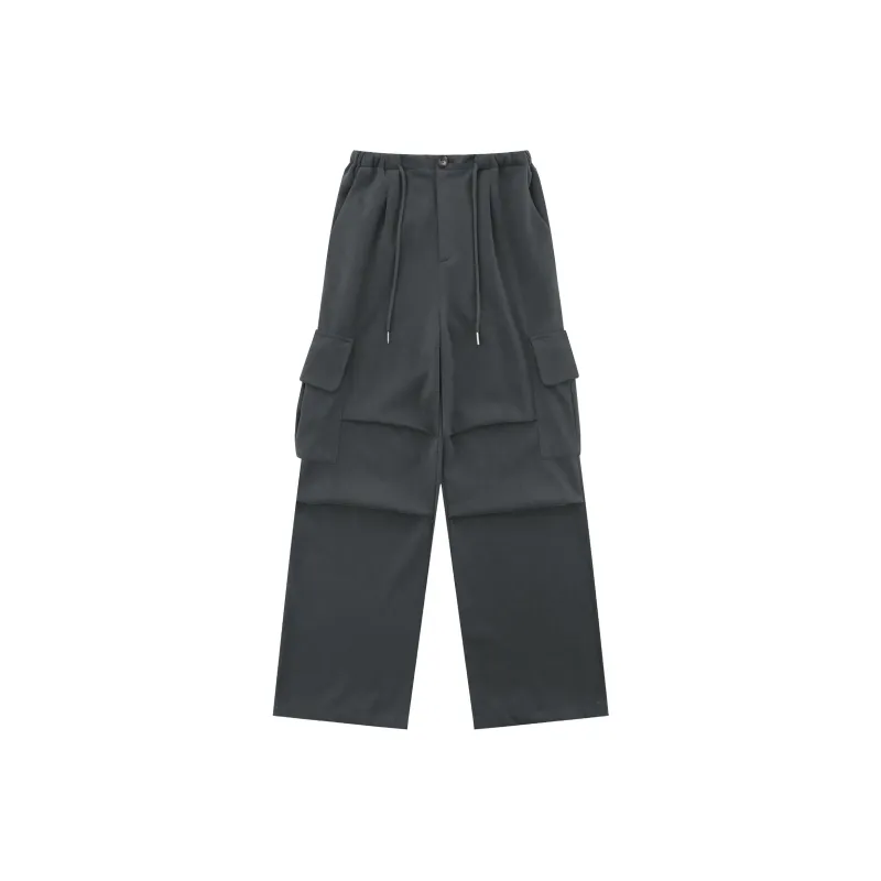 Vine Color Casual Pants Unisex-4