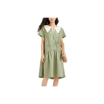 Asuka And New Sake Short-Sleeved Dresses Women's Eau Green