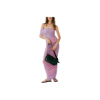 FREE PEOPLE Ronny Kobo Lucia Dress Short-Sleeved Dresses Women's Lavender Sherbet