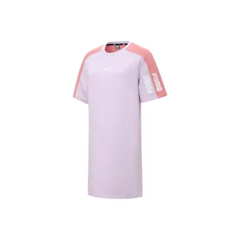 PUMA POWER Short Sleeved Dress Women's Purple