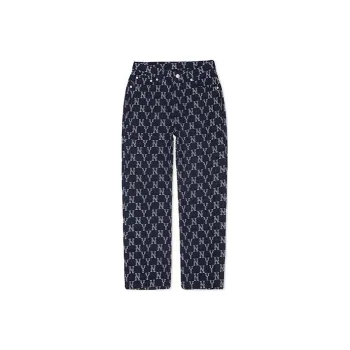 MLB Mlb Old Flower Jeans Women's Dark Blue