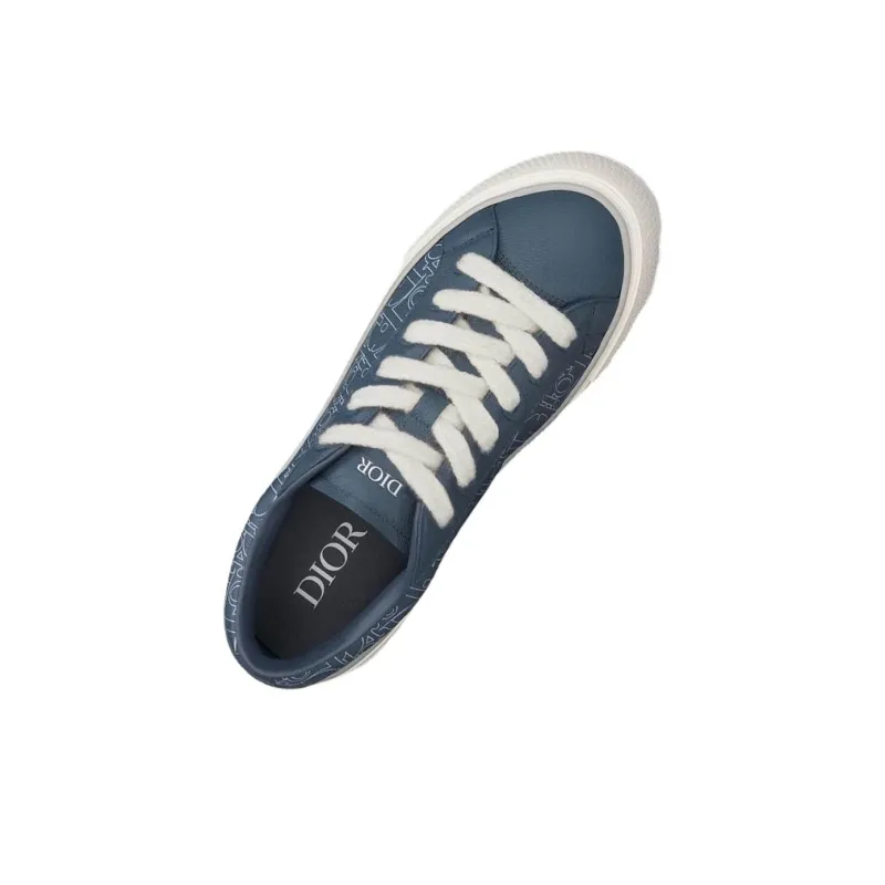 DIOR B33 Spin Low Top Skateboard Shoes Men's Marine Blue-3