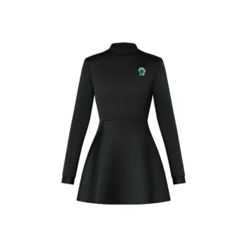 LOUIS VUITTON FW22 Long Sleeved Dress Women's Black