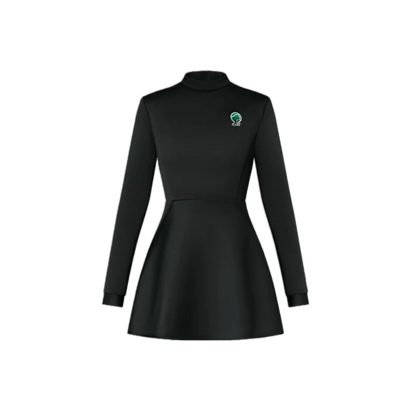 LOUIS VUITTON FW22 Long Sleeved Dress Women's Black-0