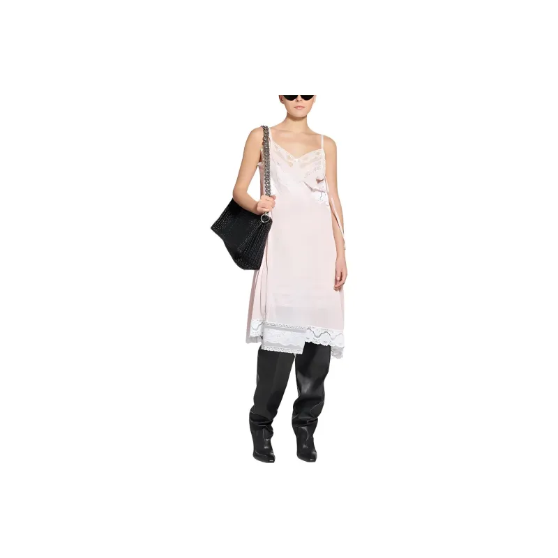 Balenciaga FW22 Sleeveless Dress Regular Fit Women's Light Pink-0