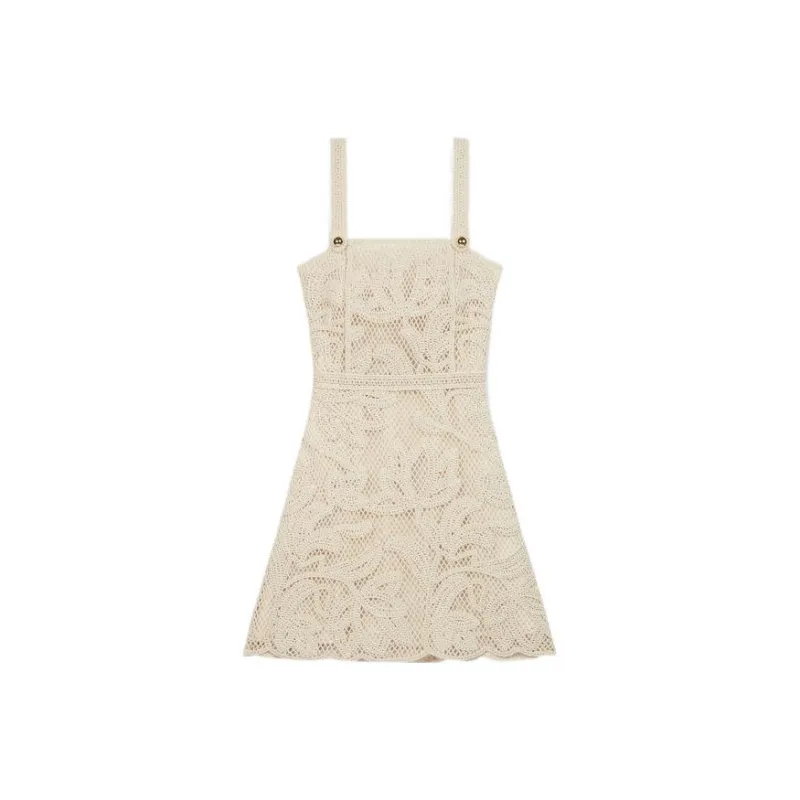 Maje Sleeveless Dresses Women's Beige Yellow-0