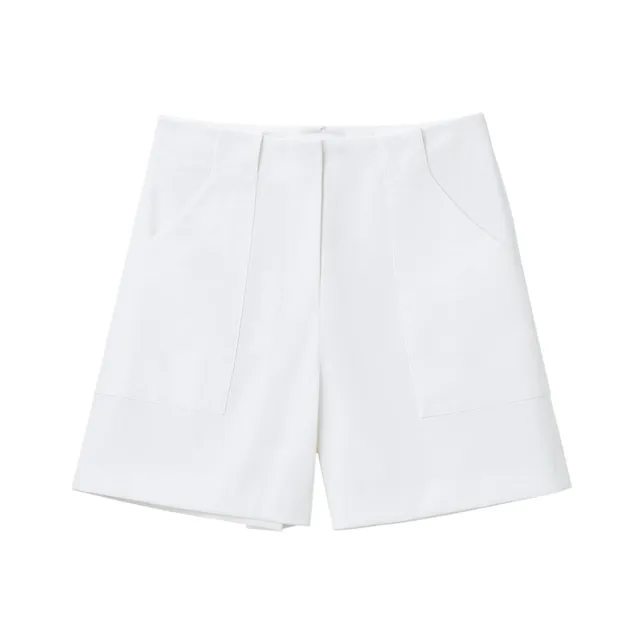 OVV Casual Shorts Women's Raw White Solid Color 02-0