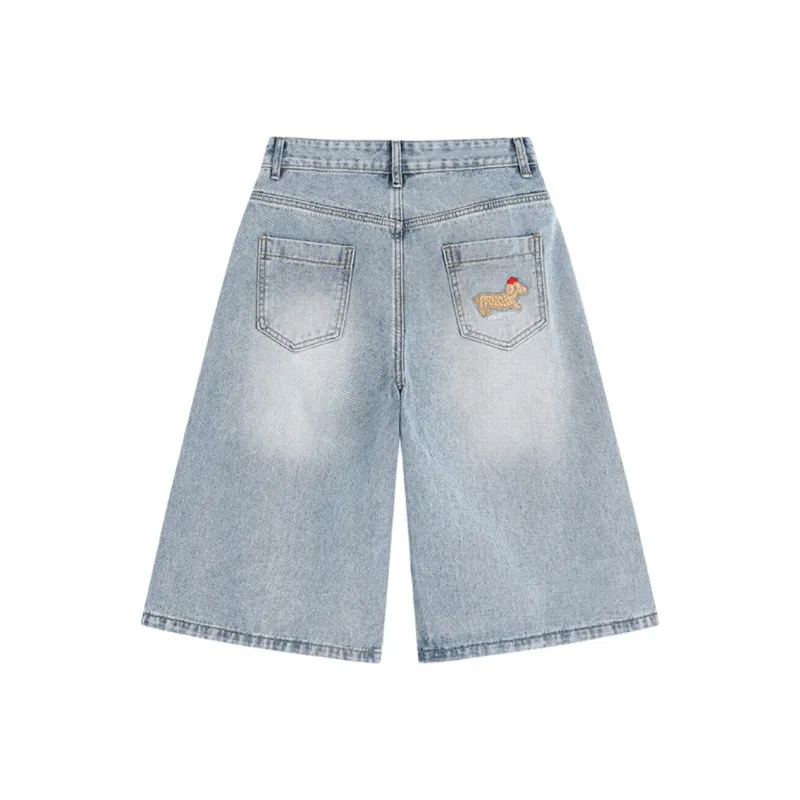 Dme Denim Shorts Unisex-5