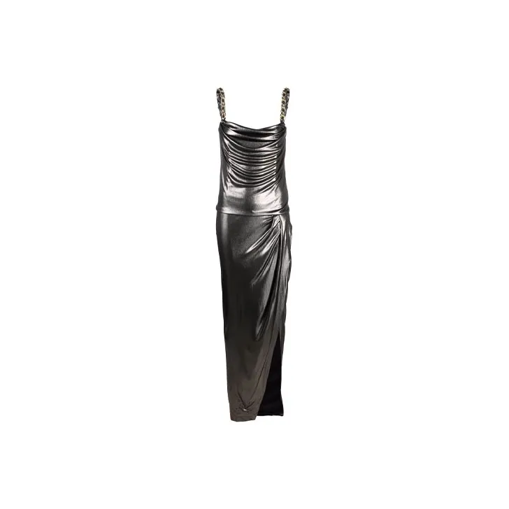 BALMAIN Sleeveless Dresses Women's Silver-0