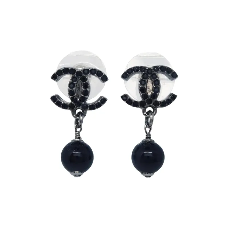 CHANEL 2009 Interlocking Cc Earrings-0