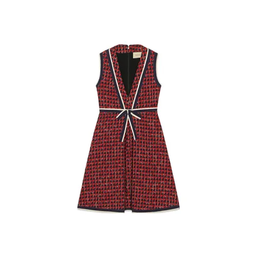 GUCCI FW21 Sleeveless Dress Women's Red