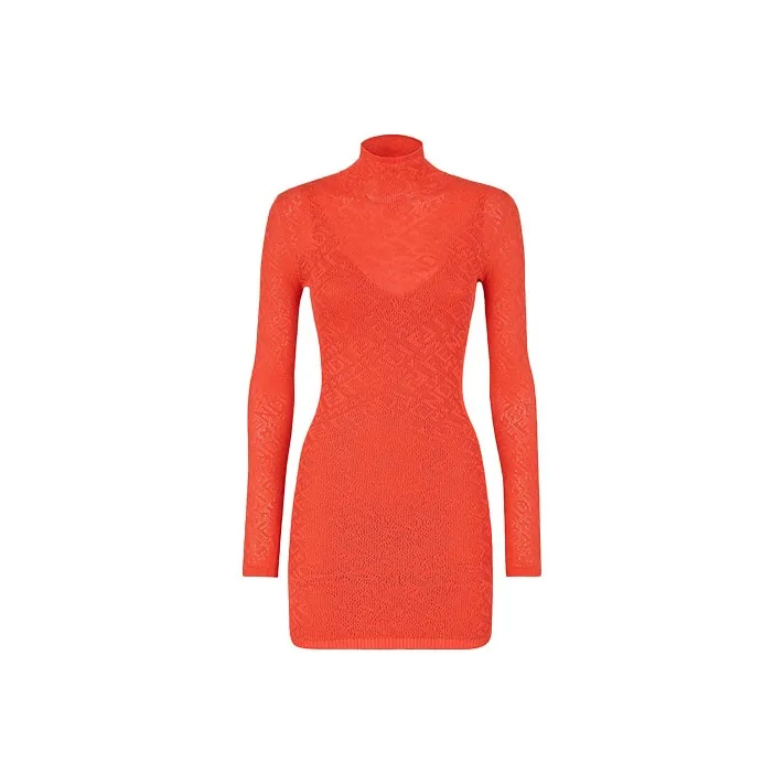 FENDI X Skims Long Sleeve Short Dress Georgia-0