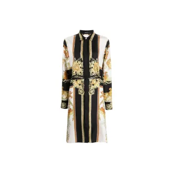VERSACE Long Sleeved Dress Women's Black