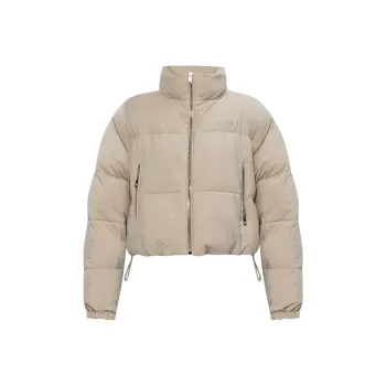 VERSACE Logo Embroidered Reversible Padded Jacket
