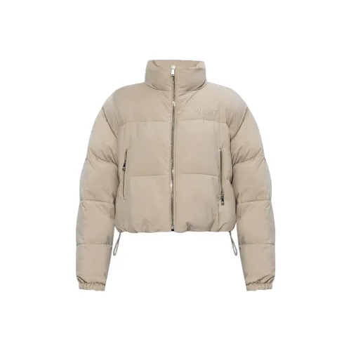 VERSACE Logo Embroidered Reversible Padded Jacket