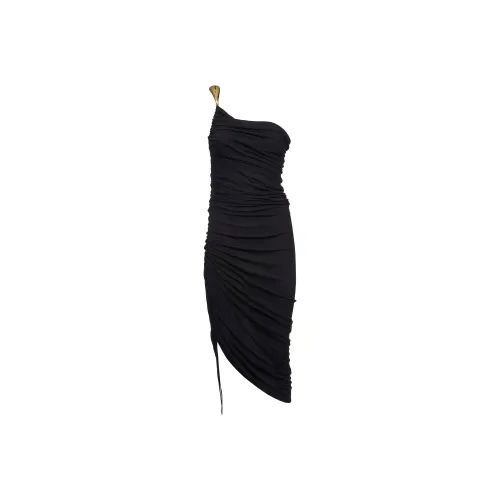 Bottega Veneta One-Shoulder Midi Dress