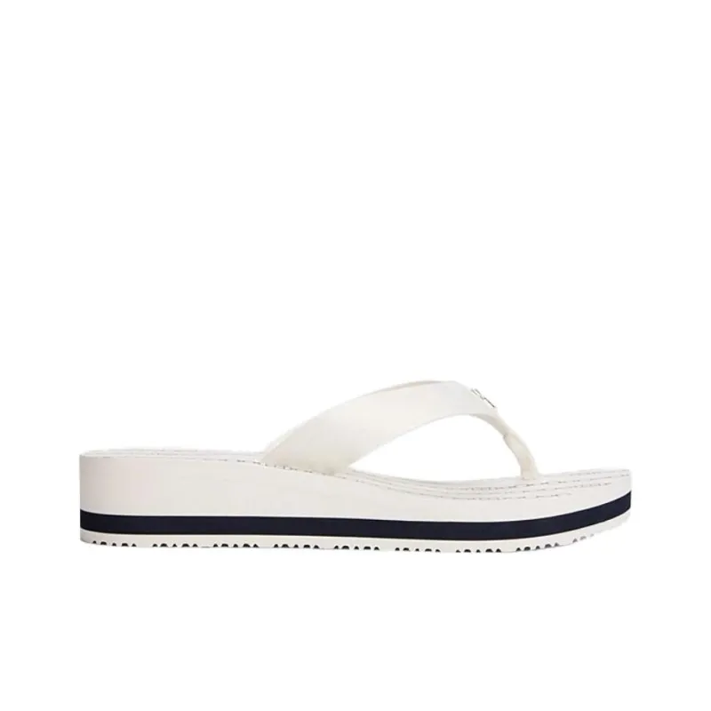 Tommy Hilfiger TH Monogram EVA Slip Resistant Flip Flops Women's White-1