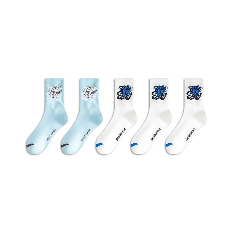 Taste The Color Mid Calf Socks Unisex 5 Pack-6