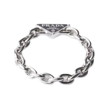 PRADA Silver Bracelets Men's Silver