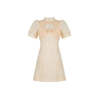 TAMMY TANGS Short Sleeved Dresses Women's Orange