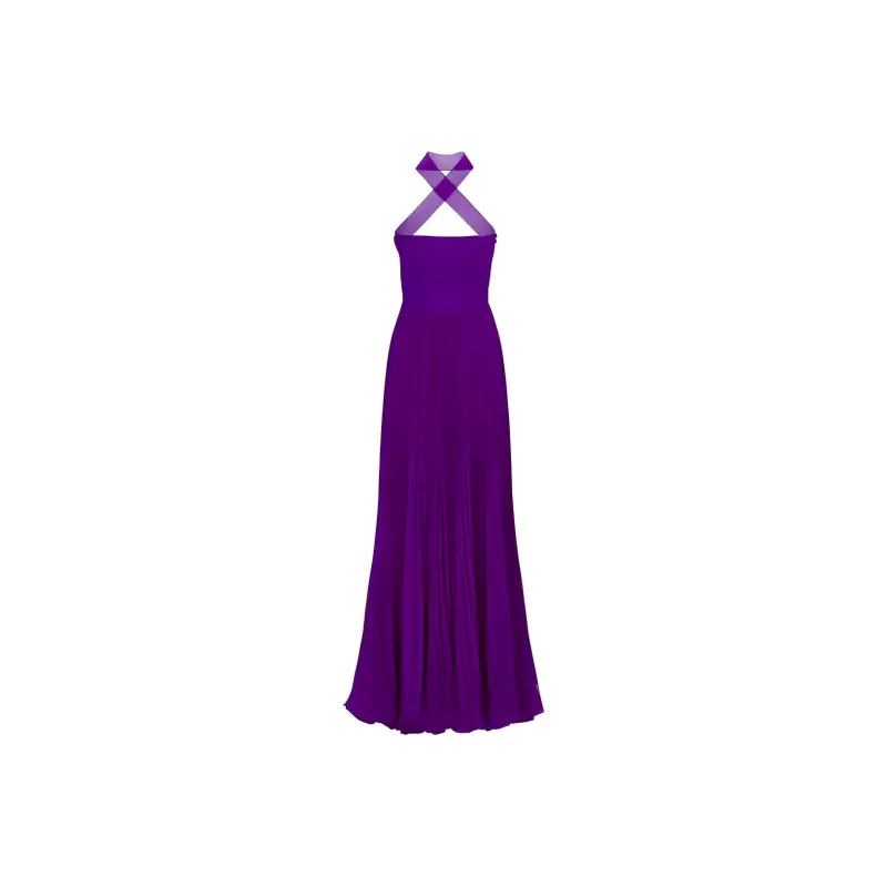 DIOR Sleeveless Dresses Women's Purple-0