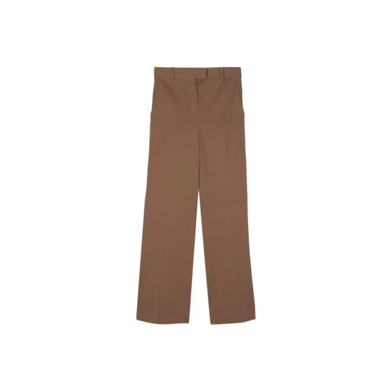 Circolo 1901 Piqué weave Straight Trousers-0