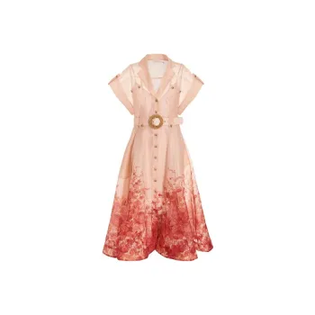 Zimmermann Short-Sleeved Dresses Women's Pink