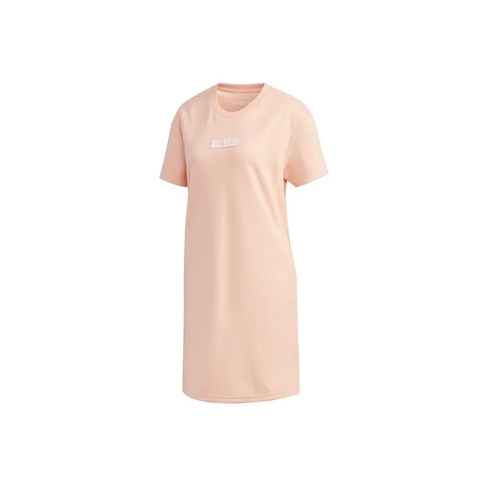 Adidas Neo Short Sleeved Dresses Women's Pink-0