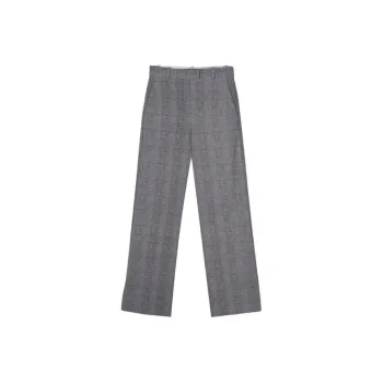 Circolo 1901 Check pattern Straight leg Trousers