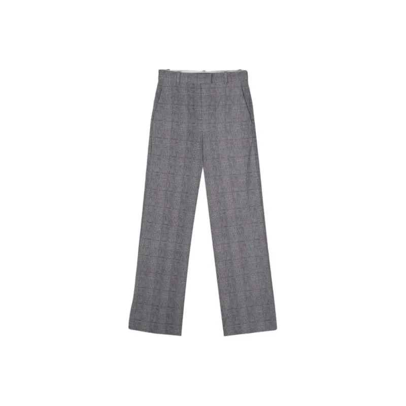 Circolo 1901 Check pattern Straight leg Trousers-0