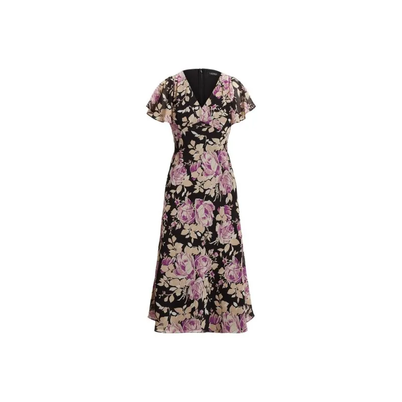 Polo Ralph Lauren Short Sleeved Dress Women's Black-0