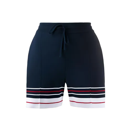 THOM BROWNE Double Cricket Stripe Pintuck Shorts